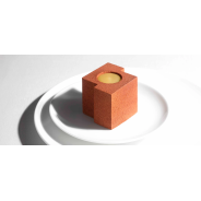 Geometria di cioccolato e pere