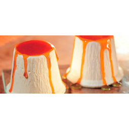 Panna cotta con caramello